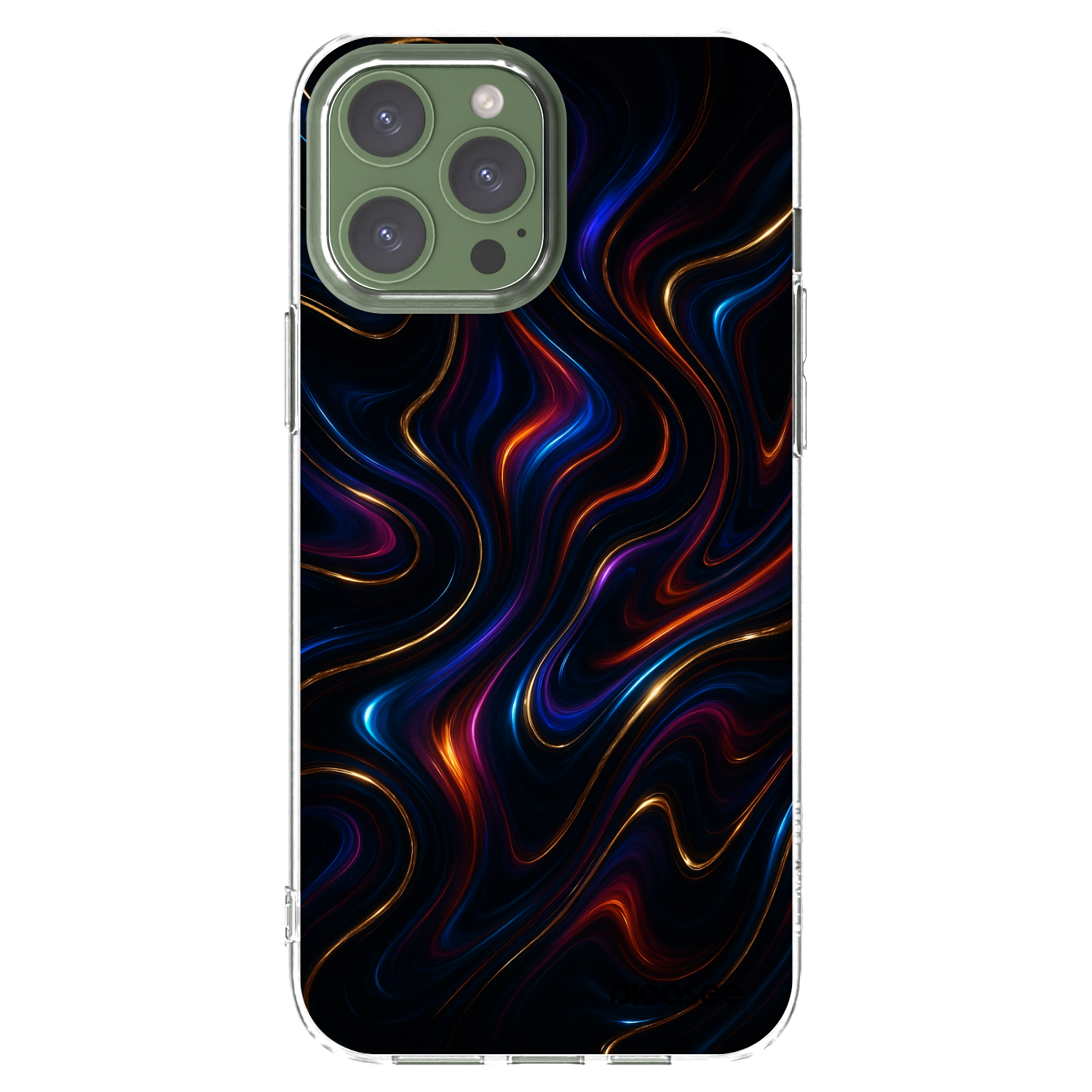 Picasee Apple iPhone 13 Pro Max Hülle - Transparentes Silikon - Noir