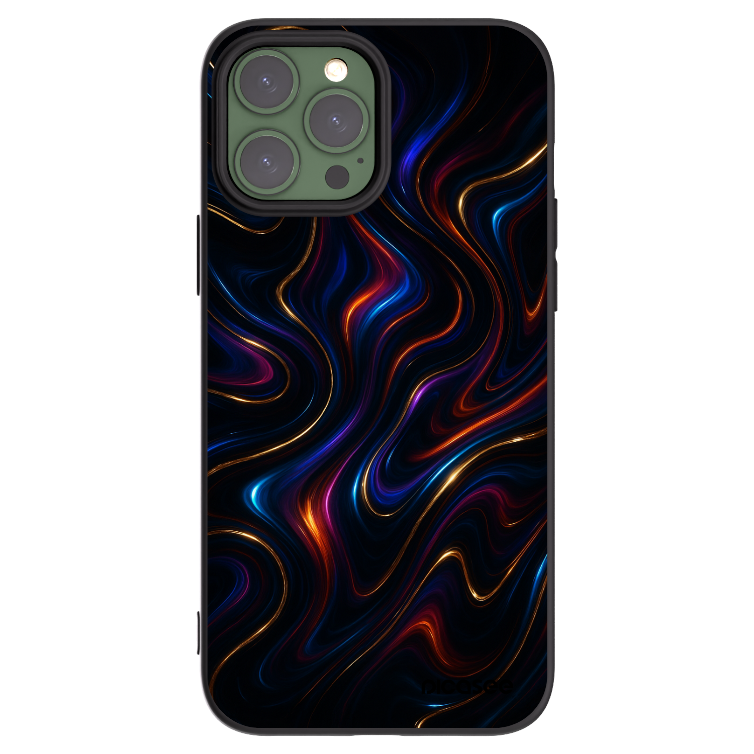 Picasee Apple iPhone 13 Pro Max Hülle - Schwarzes Silikon - Noir
