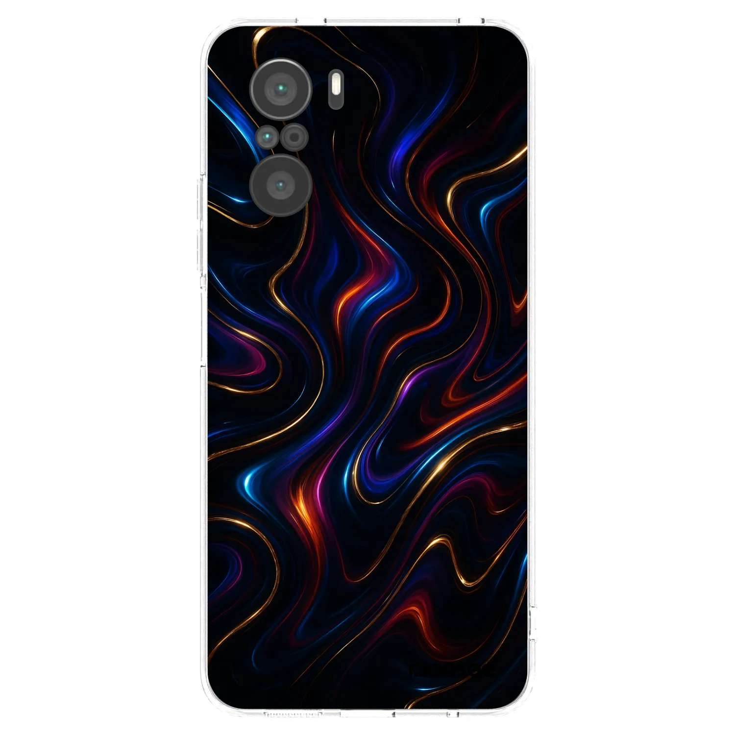 Picasee Xiaomi Poco F3 Hülle - Transparentes Silikon - Noir