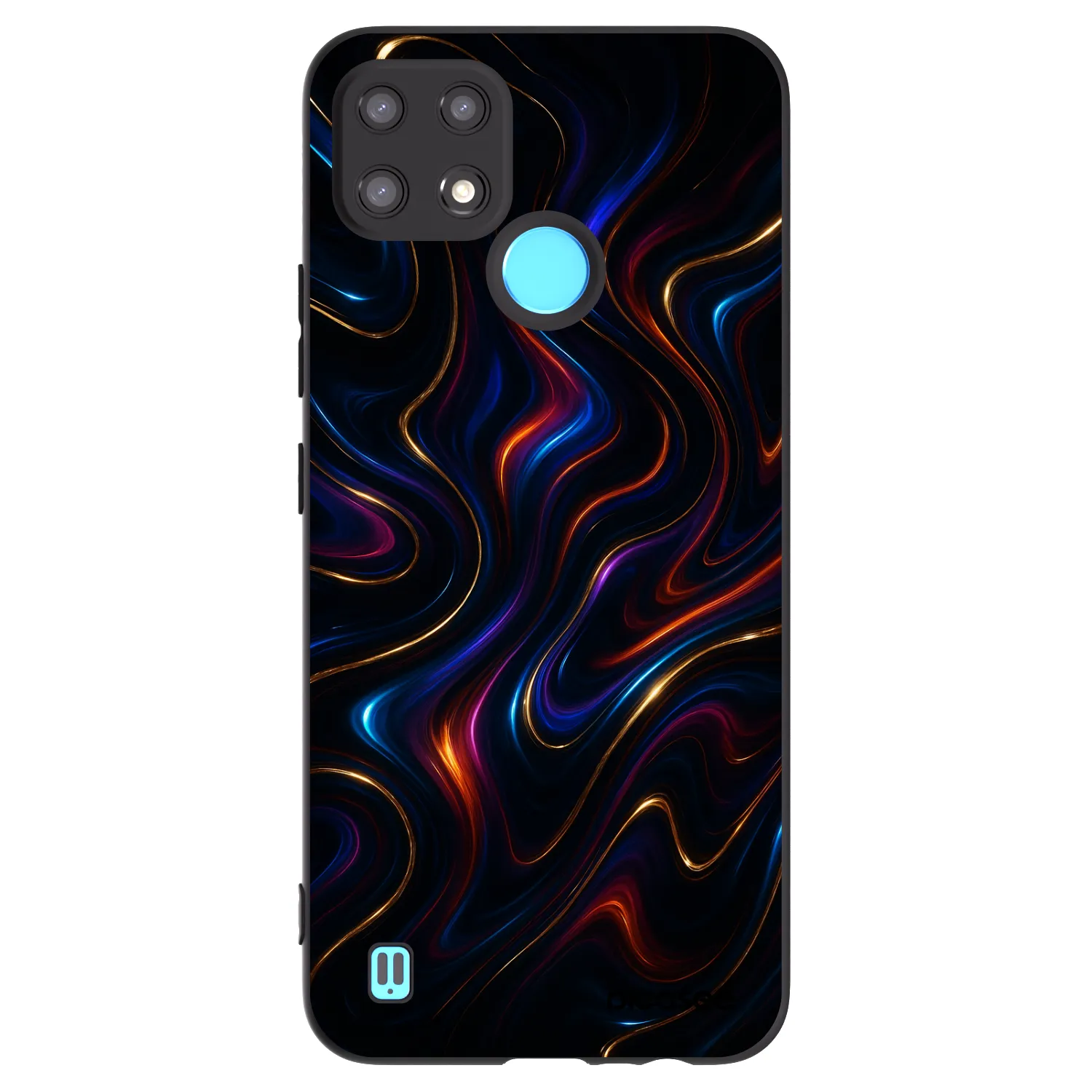 Picasee Realme C21 Hülle - Schwarzes Silikon - Noir
