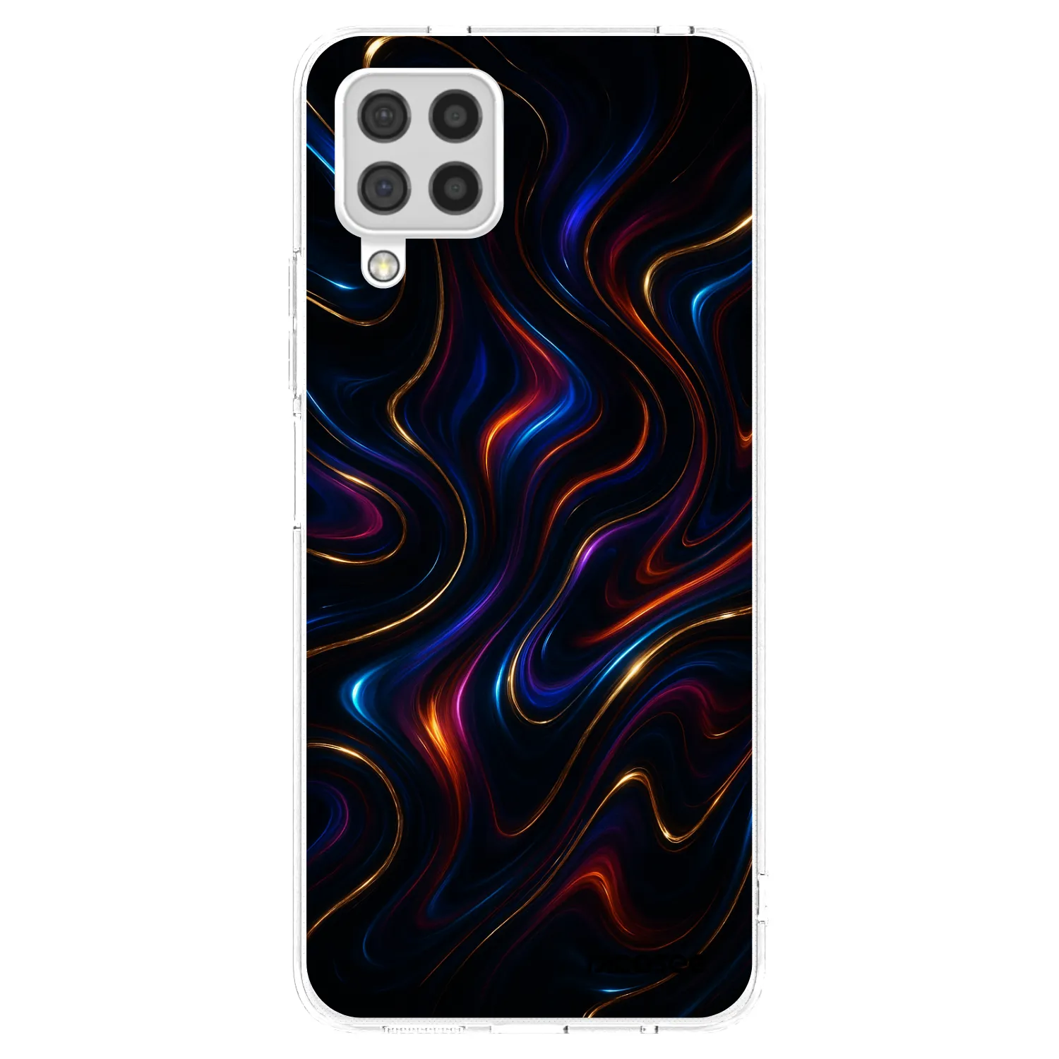Picasee Samsung Galaxy A22 A225F 4G Hülle - Transparentes Silikon - Noir