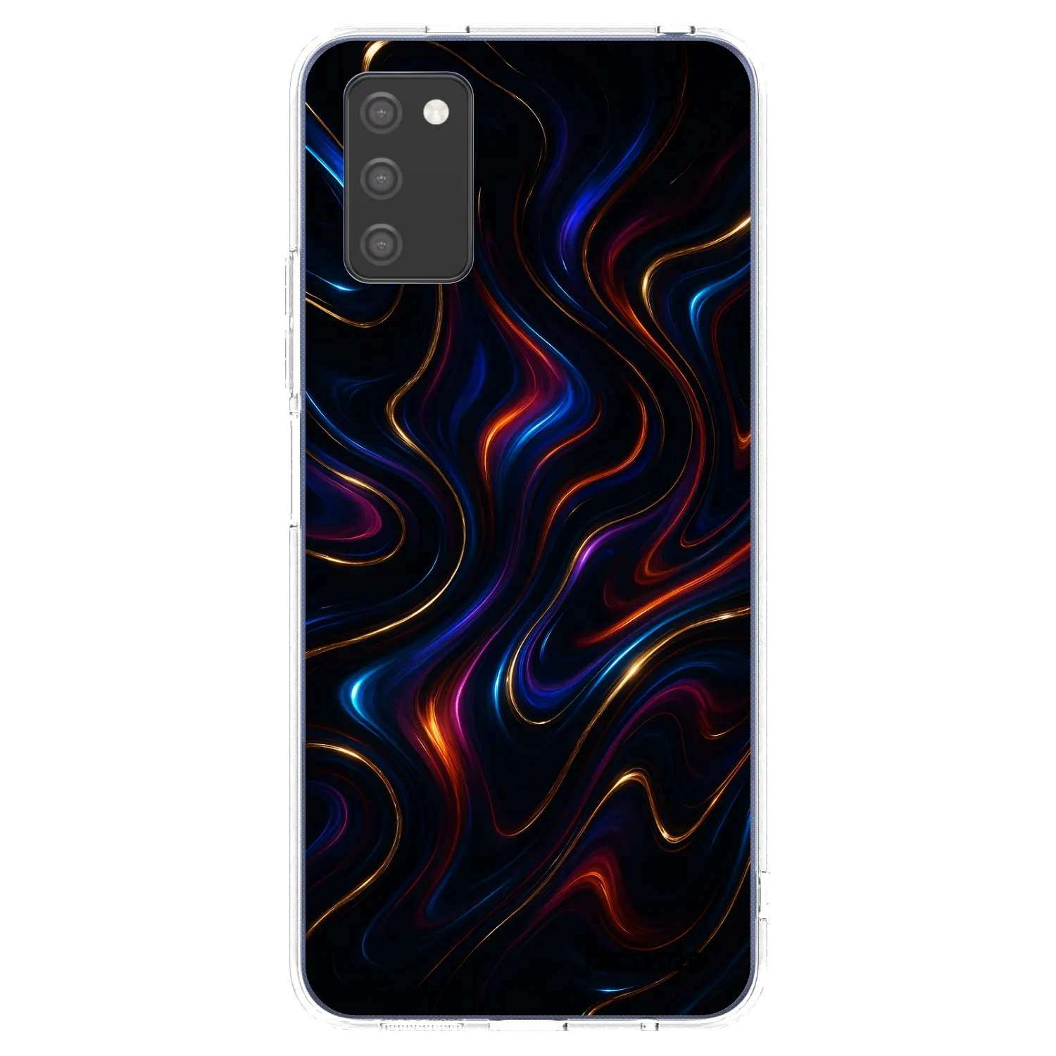 Picasee Samsung Galaxy A03s A037G Hülle - Transparentes Silikon - Noir