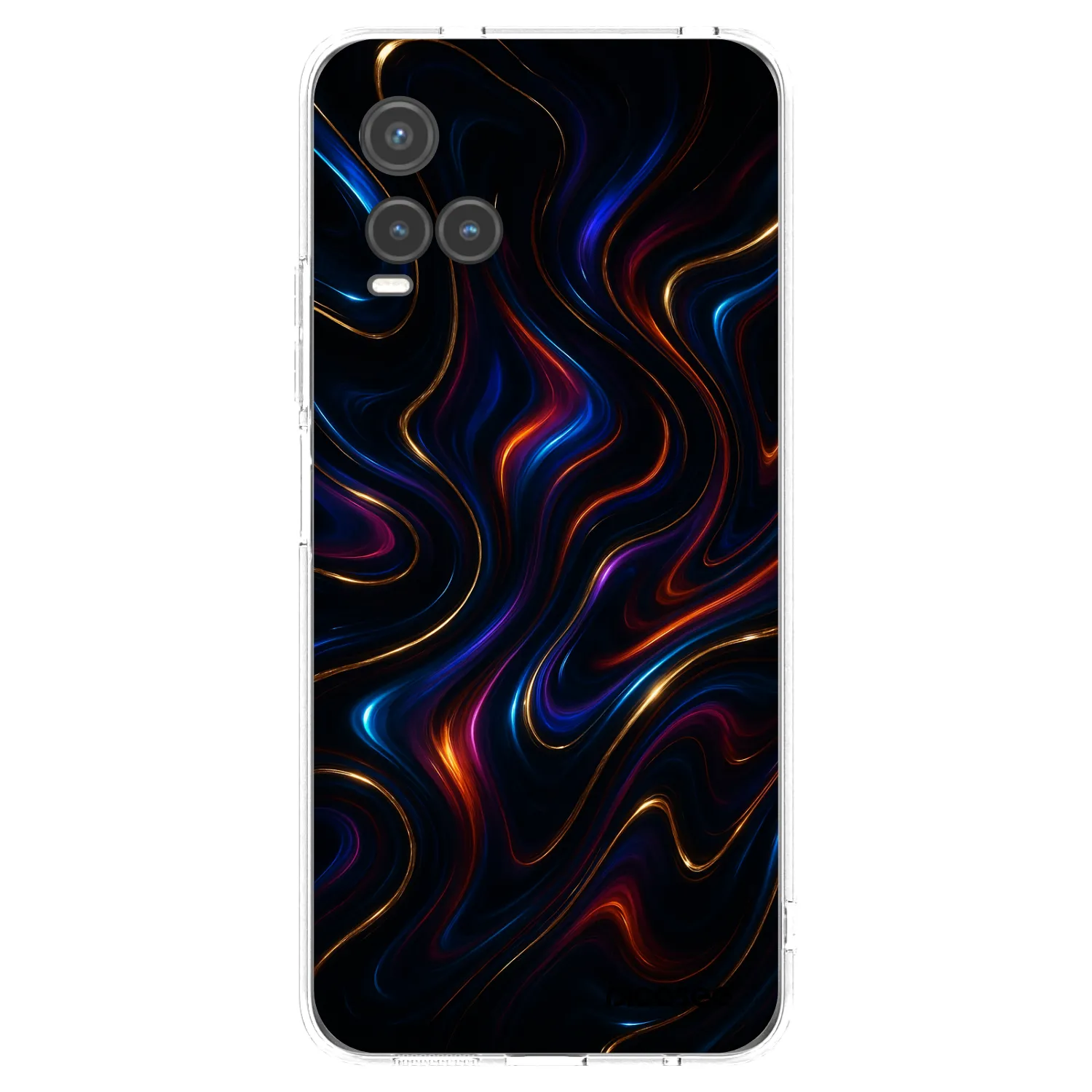 Picasee Vivo Y33s Hülle - Transparentes Silikon - Noir