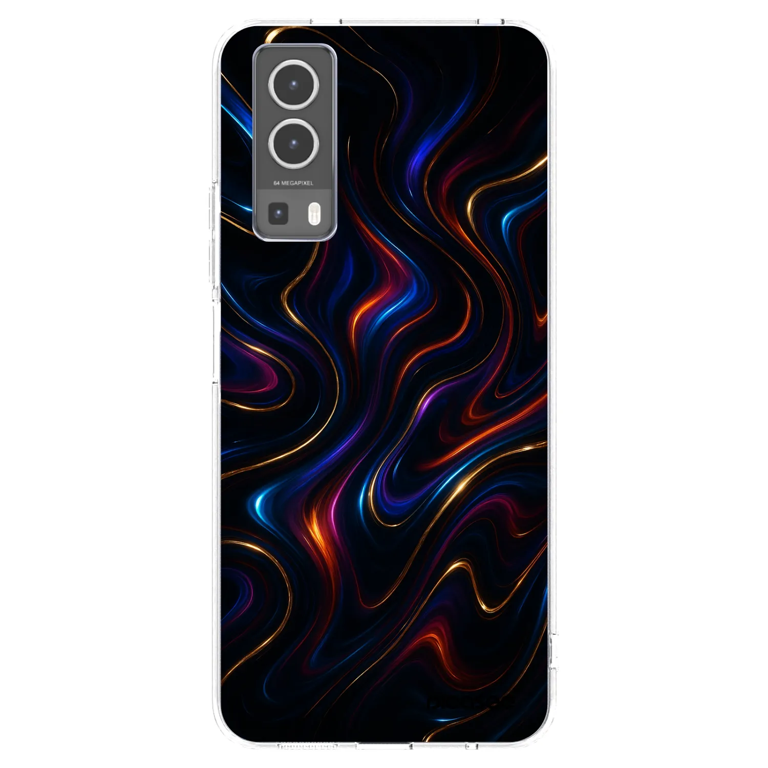 Picasee Vivo Y72 5G Hülle - Transparentes Silikon - Noir