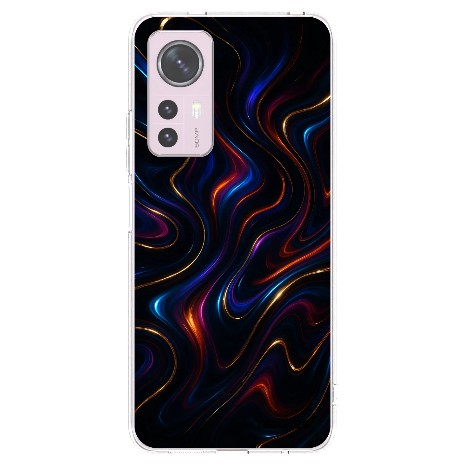 Picasee Xiaomi 12 Hülle - Transparentes Silikon - Noir
