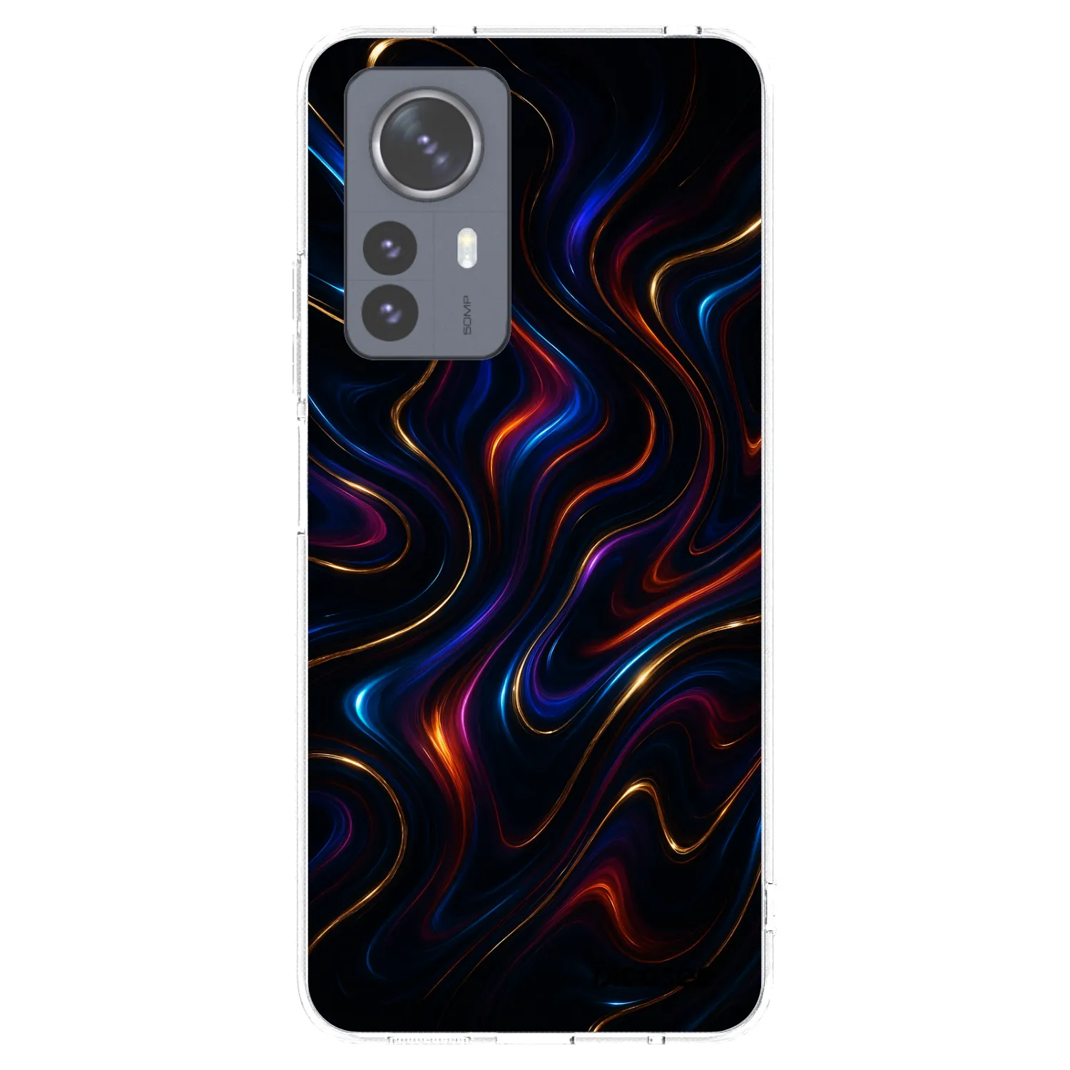 Picasee Xiaomi 12 Pro Hülle - Transparentes Silikon - Noir