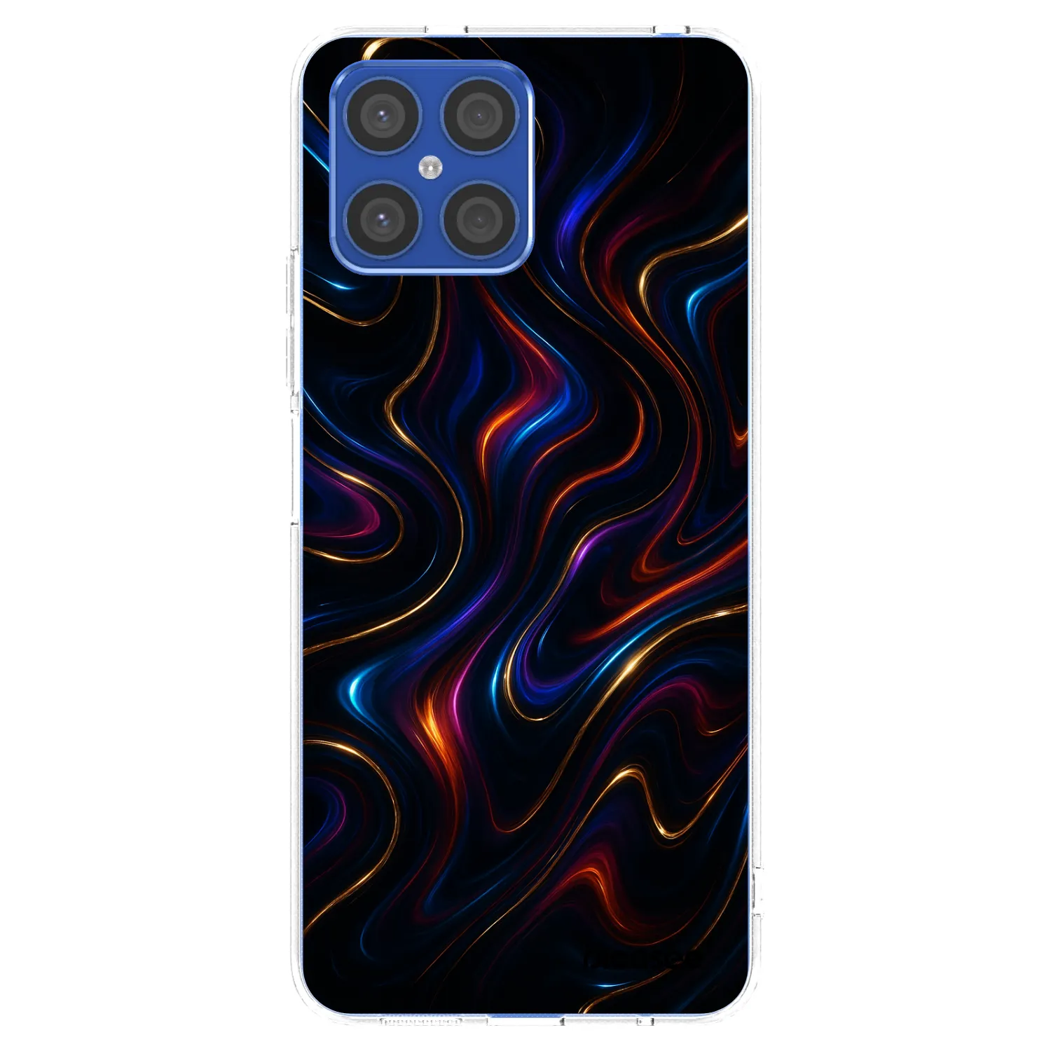 Picasee Honor X8 4G Hülle - Transparentes Silikon - Noir