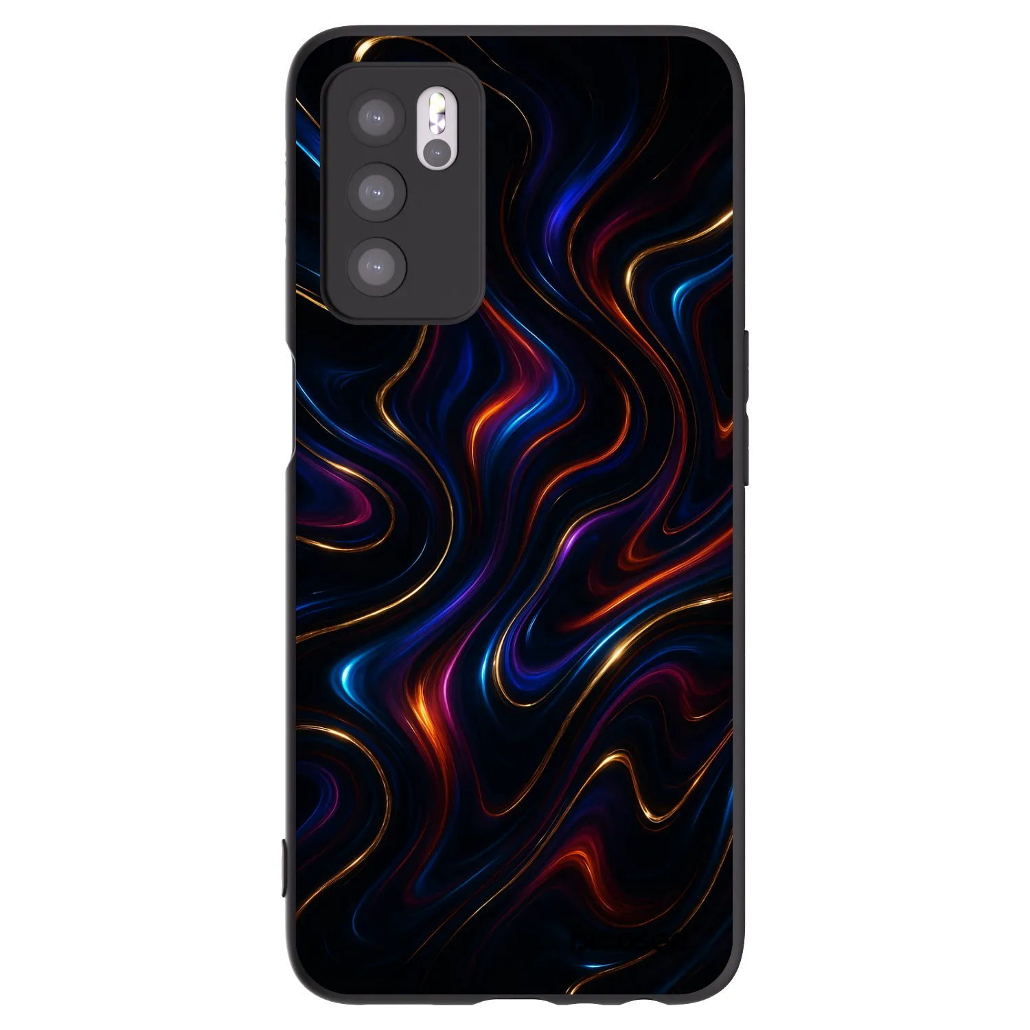 Picasee OPPO A16s Hülle - Schwarzes Silikon - Noir