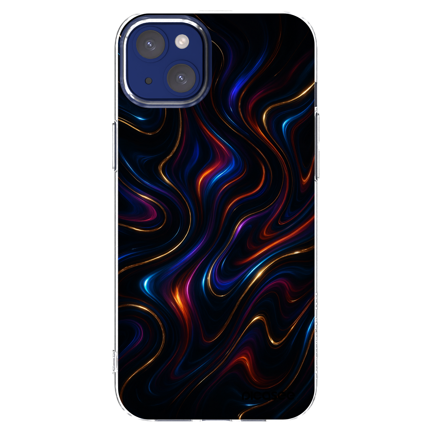 Picasee Apple iPhone 14 Plus Hülle - Transparentes Silikon - Noir
