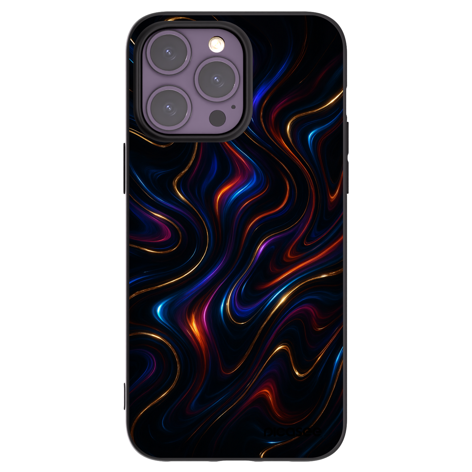 Picasee Apple iPhone 14 Pro Max Hülle - Schwarzes Silikon - Noir