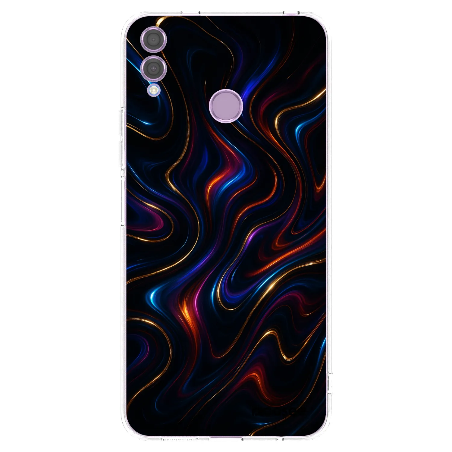 Picasee Honor 8X Hülle - Transparentes Silikon - Noir