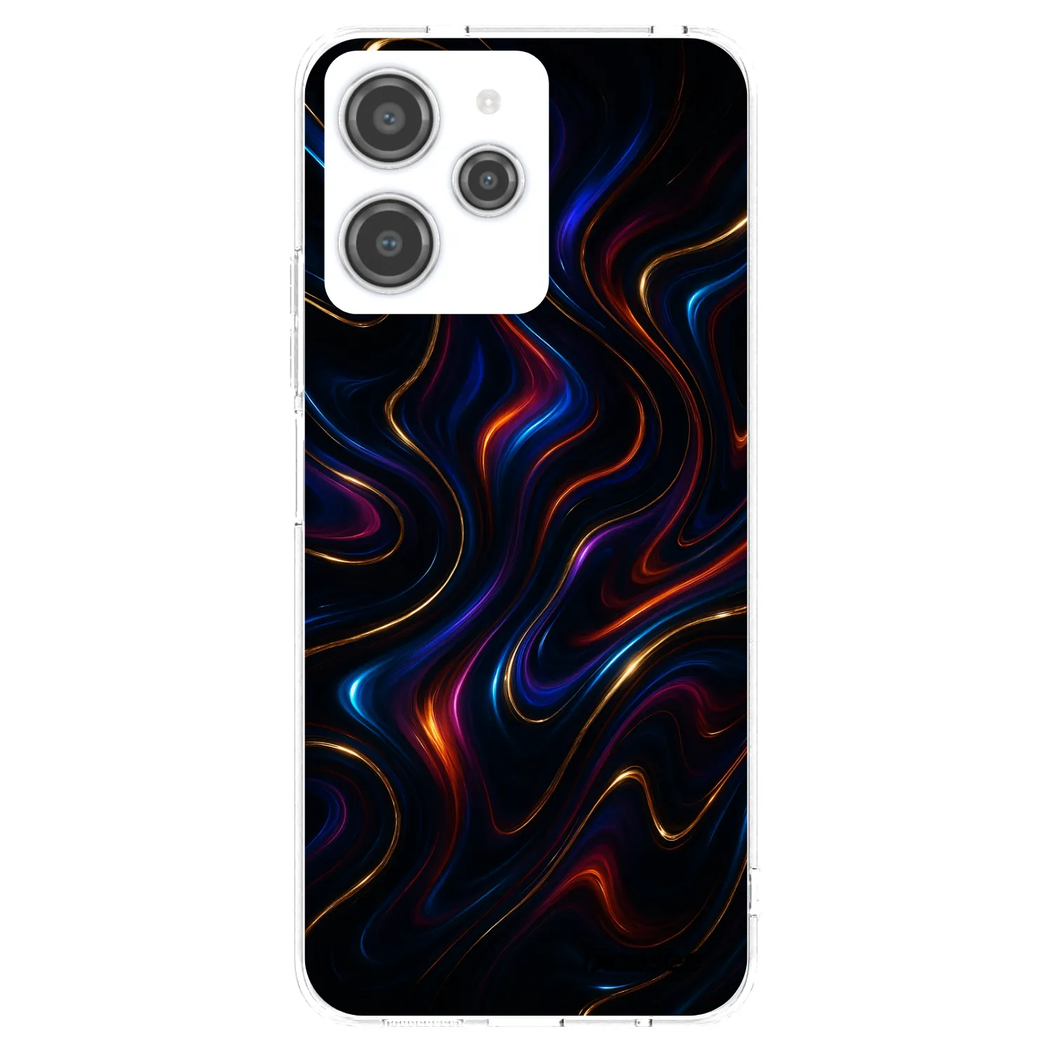 Picasee Xiaomi Redmi 12 4G Hülle - Transparentes Silikon - Noir