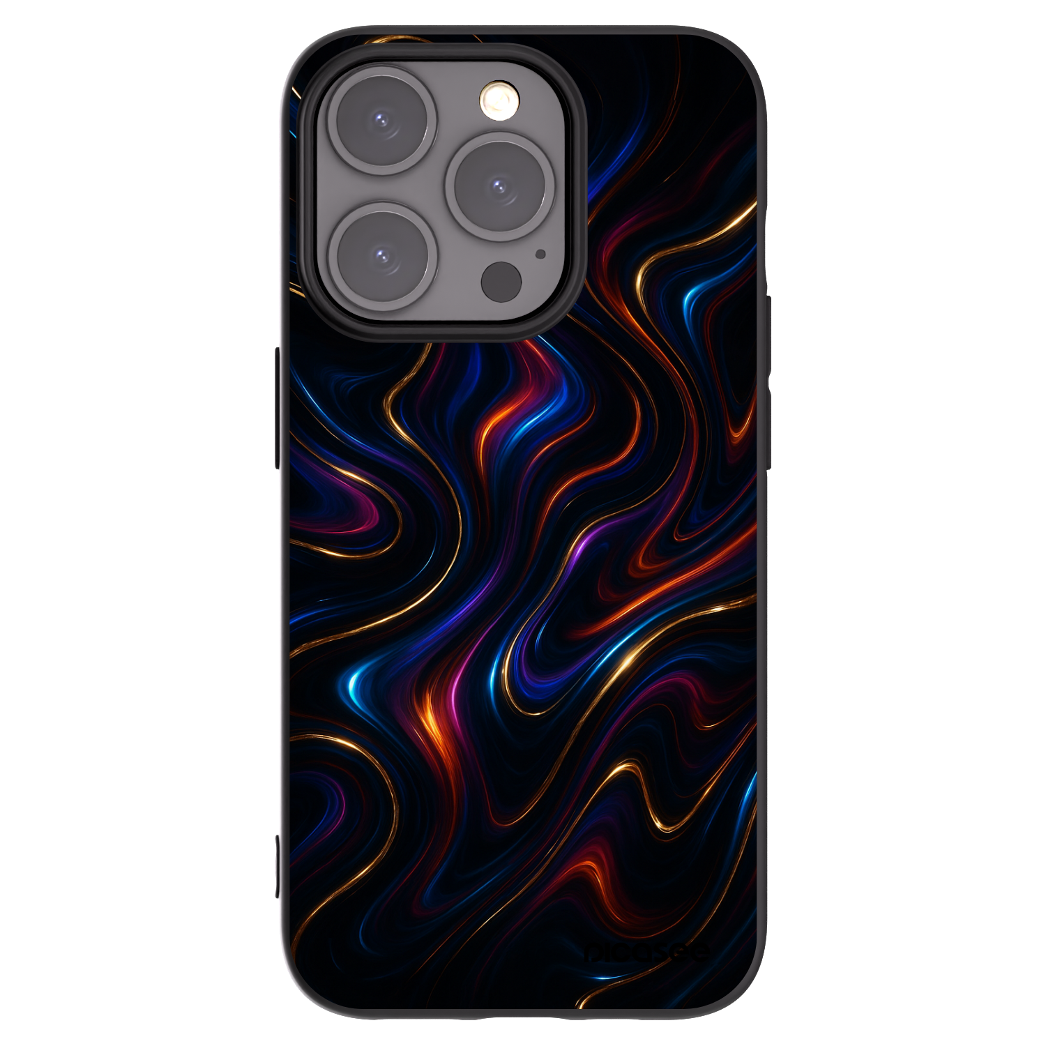 Picasee Apple iPhone 15 Pro Hülle - Schwarzes Silikon - Noir