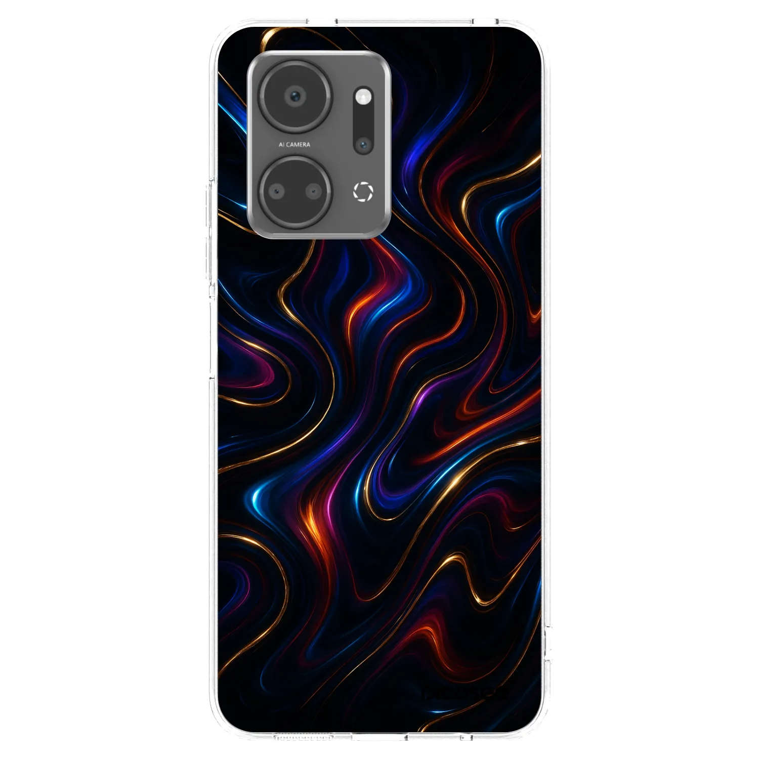 Picasee Honor X7a Hülle - Transparentes Silikon - Noir