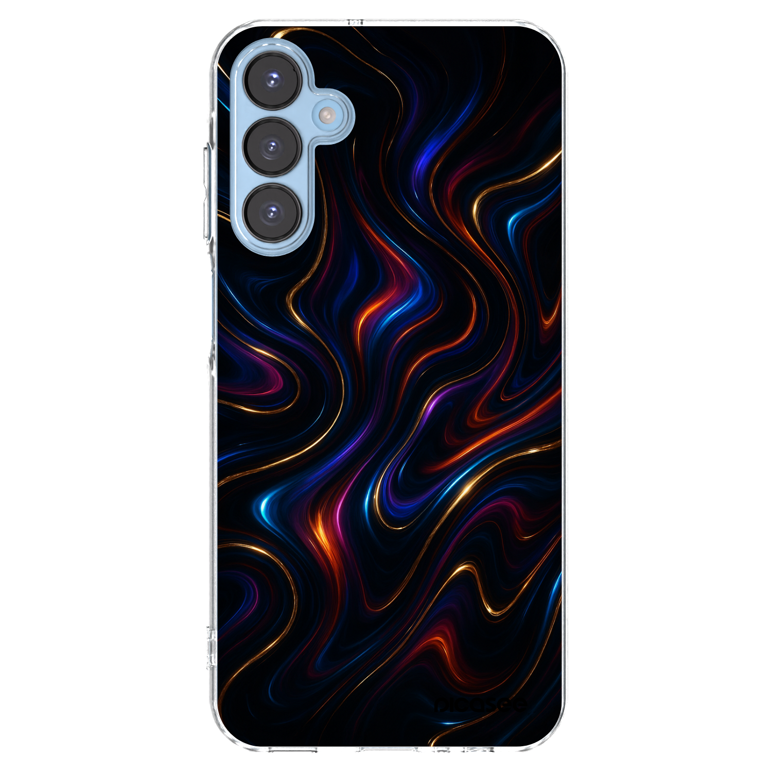 Picasee Samsung Galaxy A15 A156B 5G Hülle - Transparentes Silikon - Noir