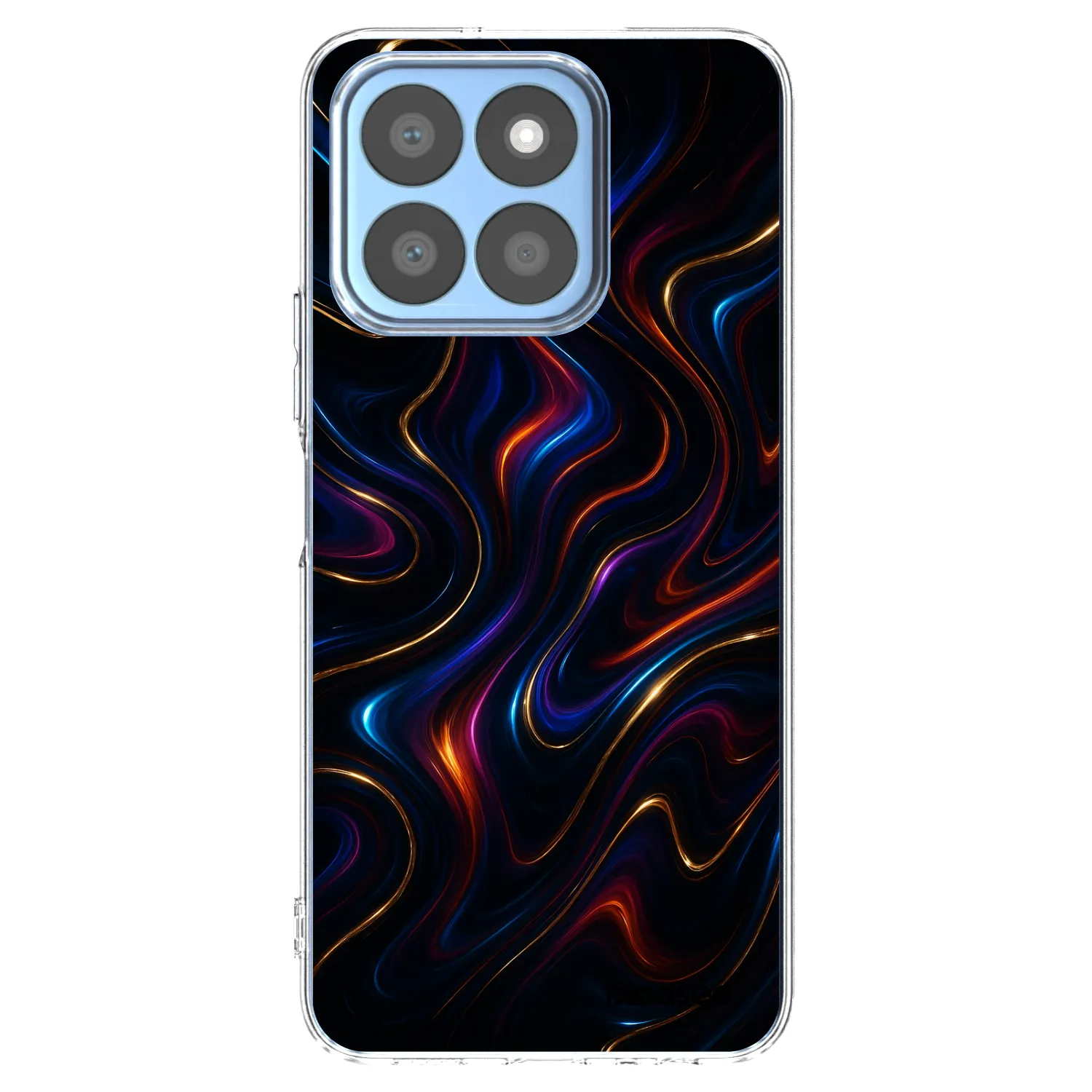 Picasee Honor X8b Hülle - Transparentes Silikon - Noir