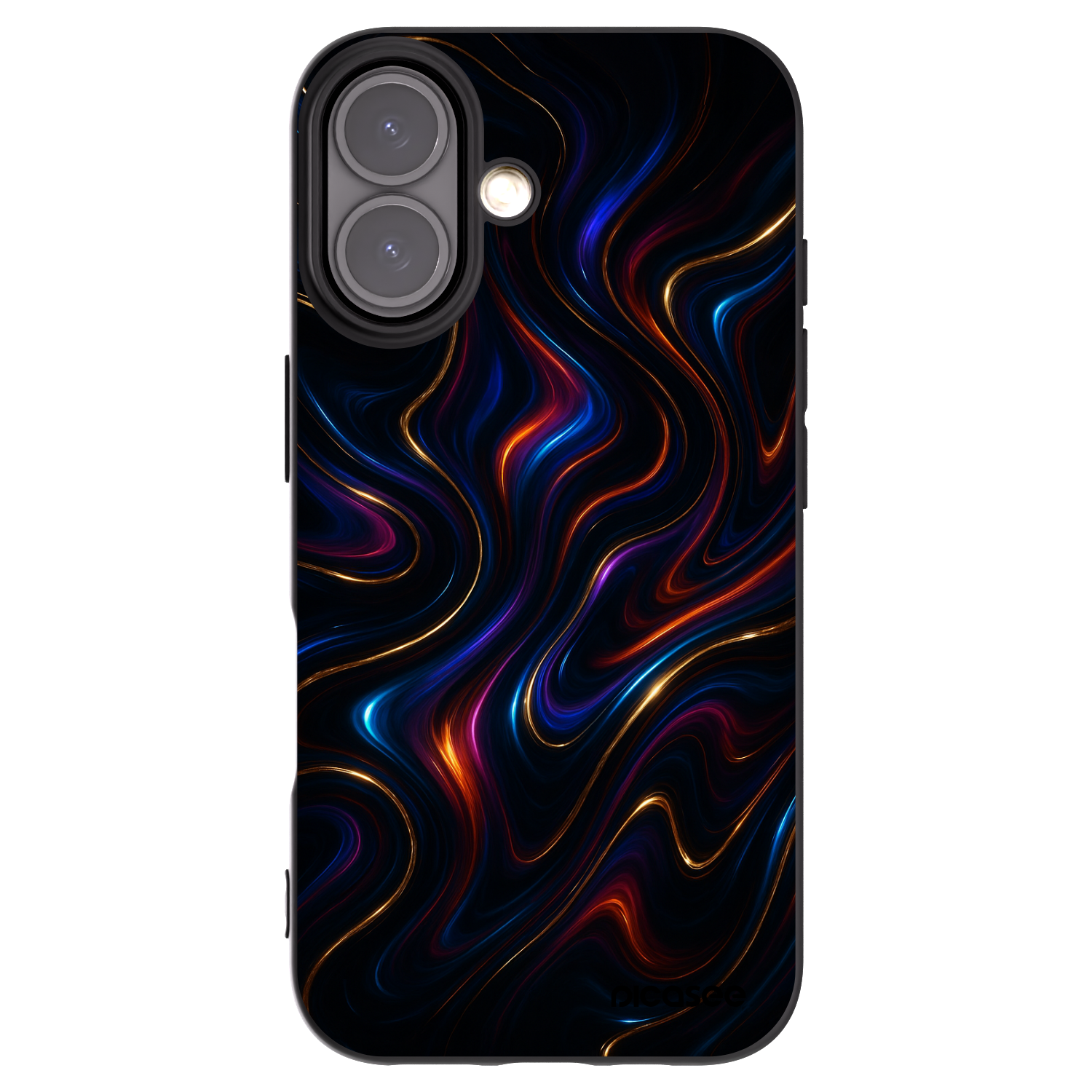 Picasee Apple iPhone 16 Hülle - Schwarzes Silikon - Noir