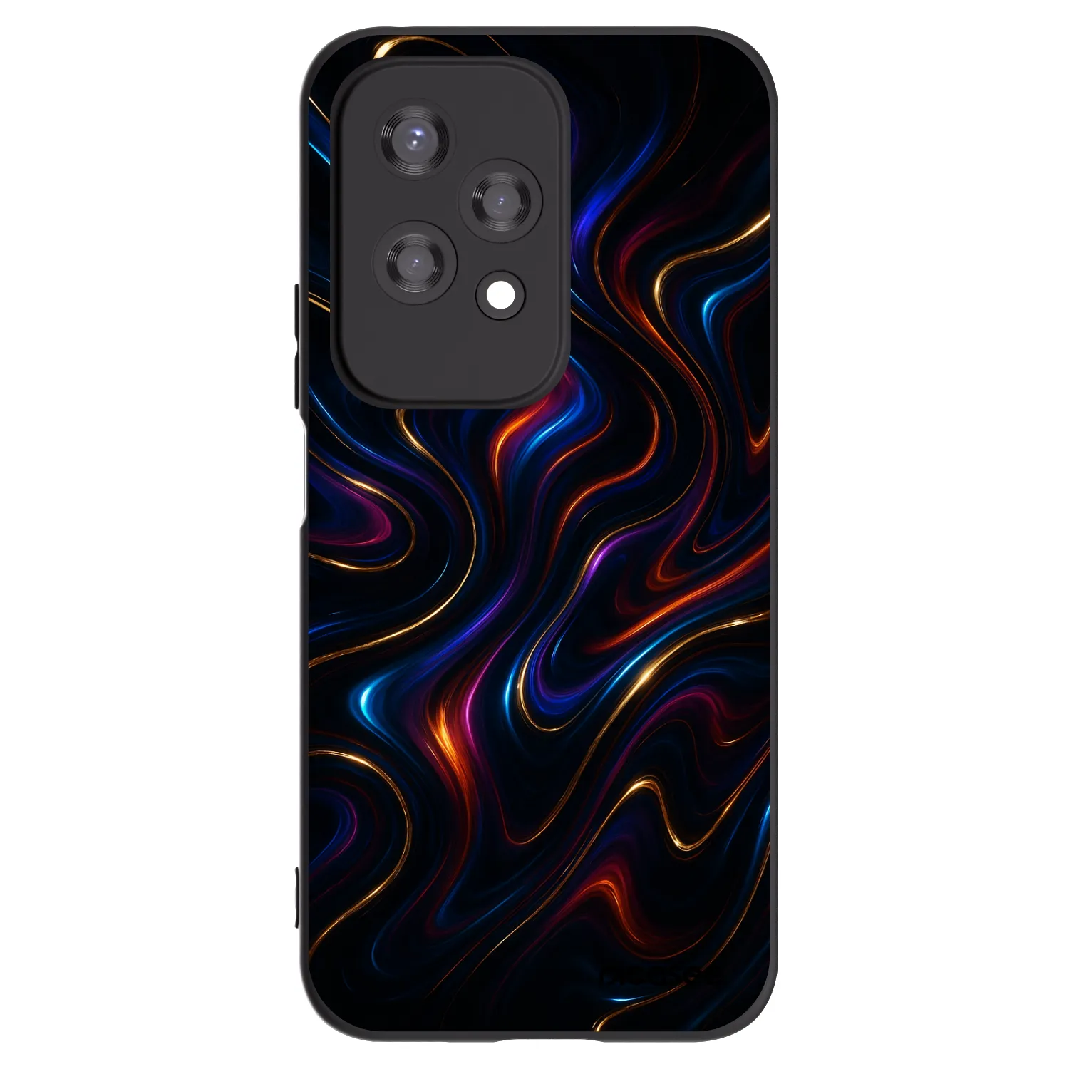Picasee Honor 200 Lite Hülle - Schwarzes Silikon - Noir