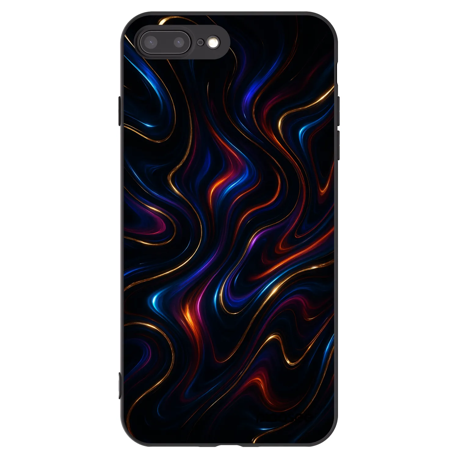 Picasee Apple iPhone 7 Plus Hülle - Schwarzes Silikon - Noir