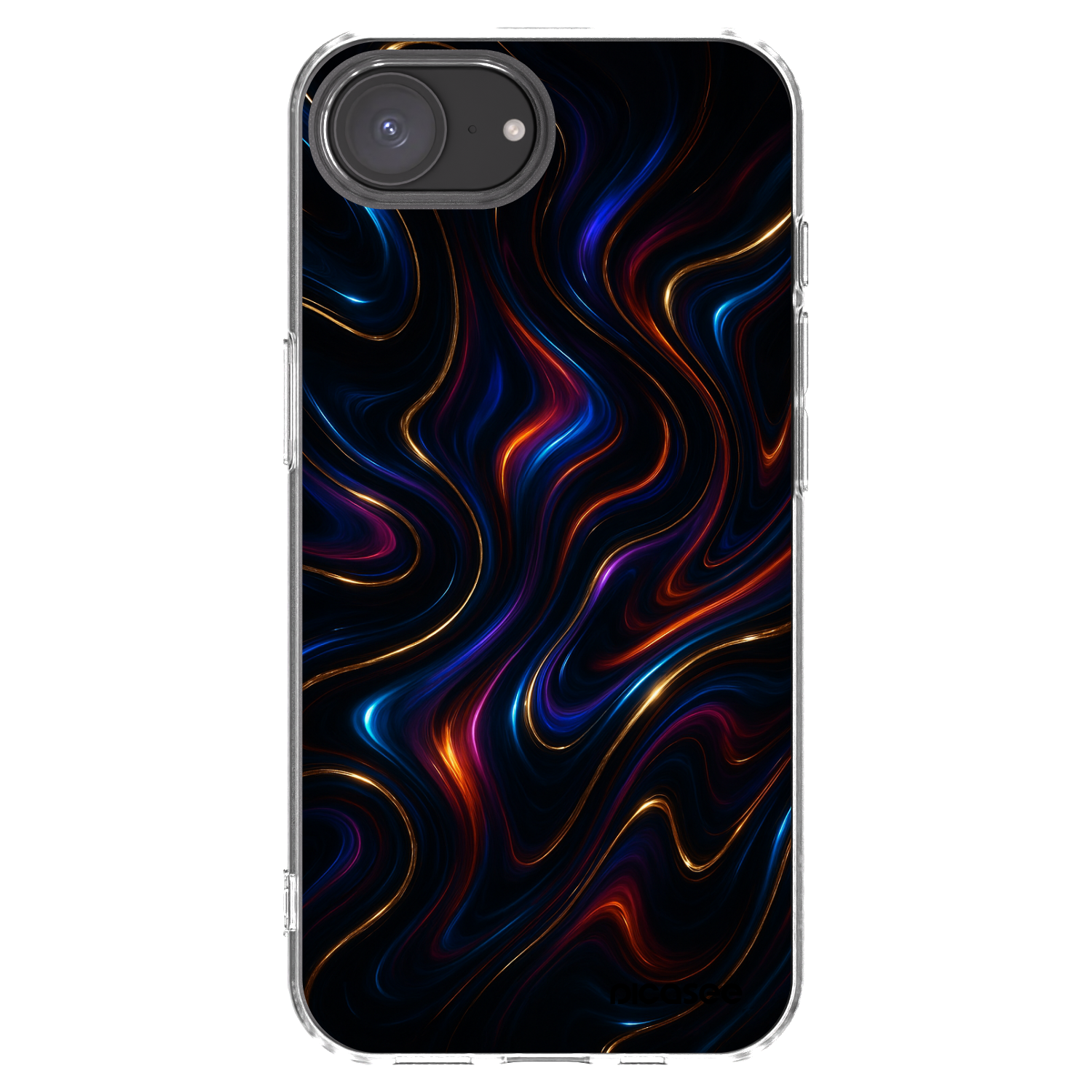 Picasee Apple iPhone 16e Hülle - Transparentes Silikon - Noir