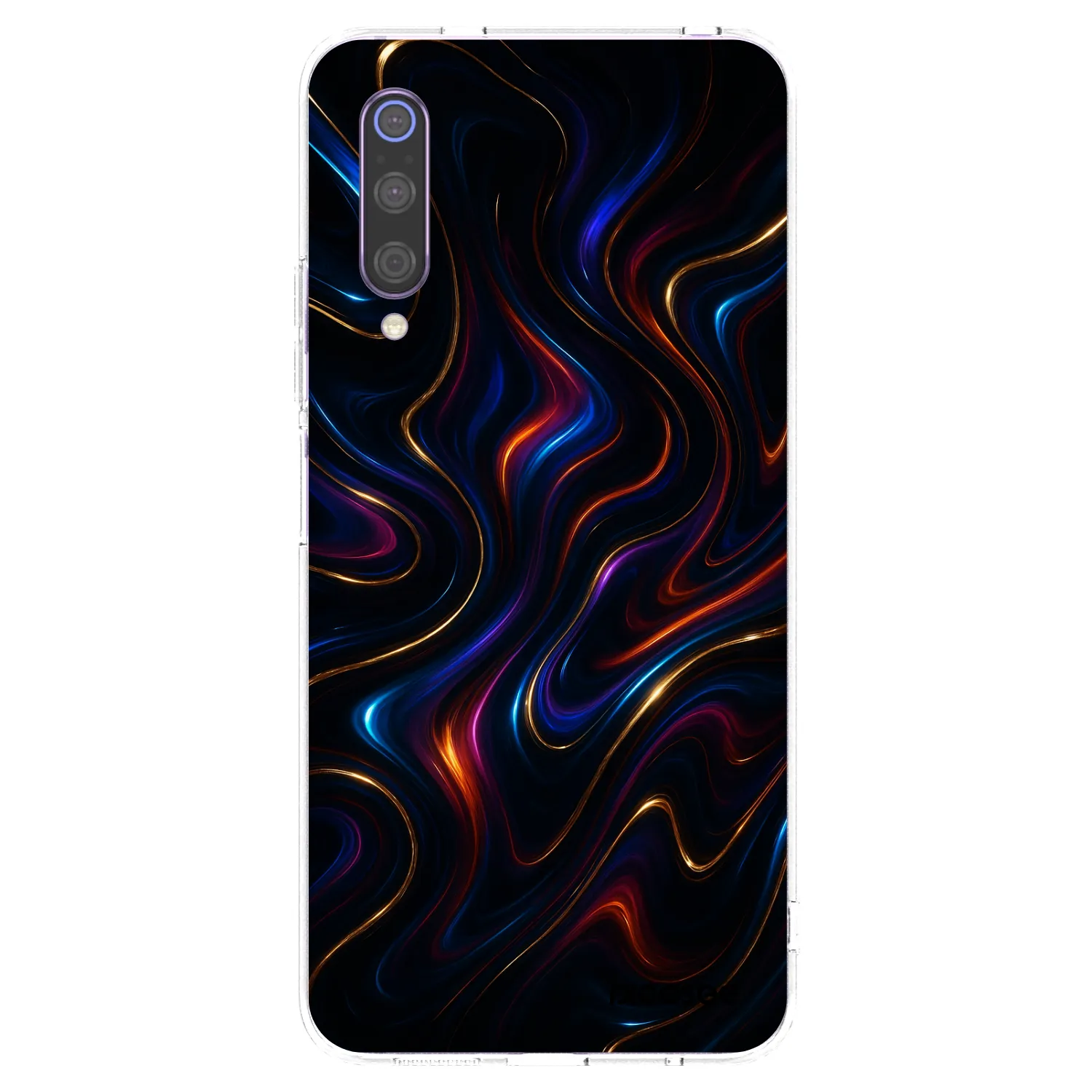 Picasee Xiaomi Mi 9 Hülle - Transparentes Silikon - Noir