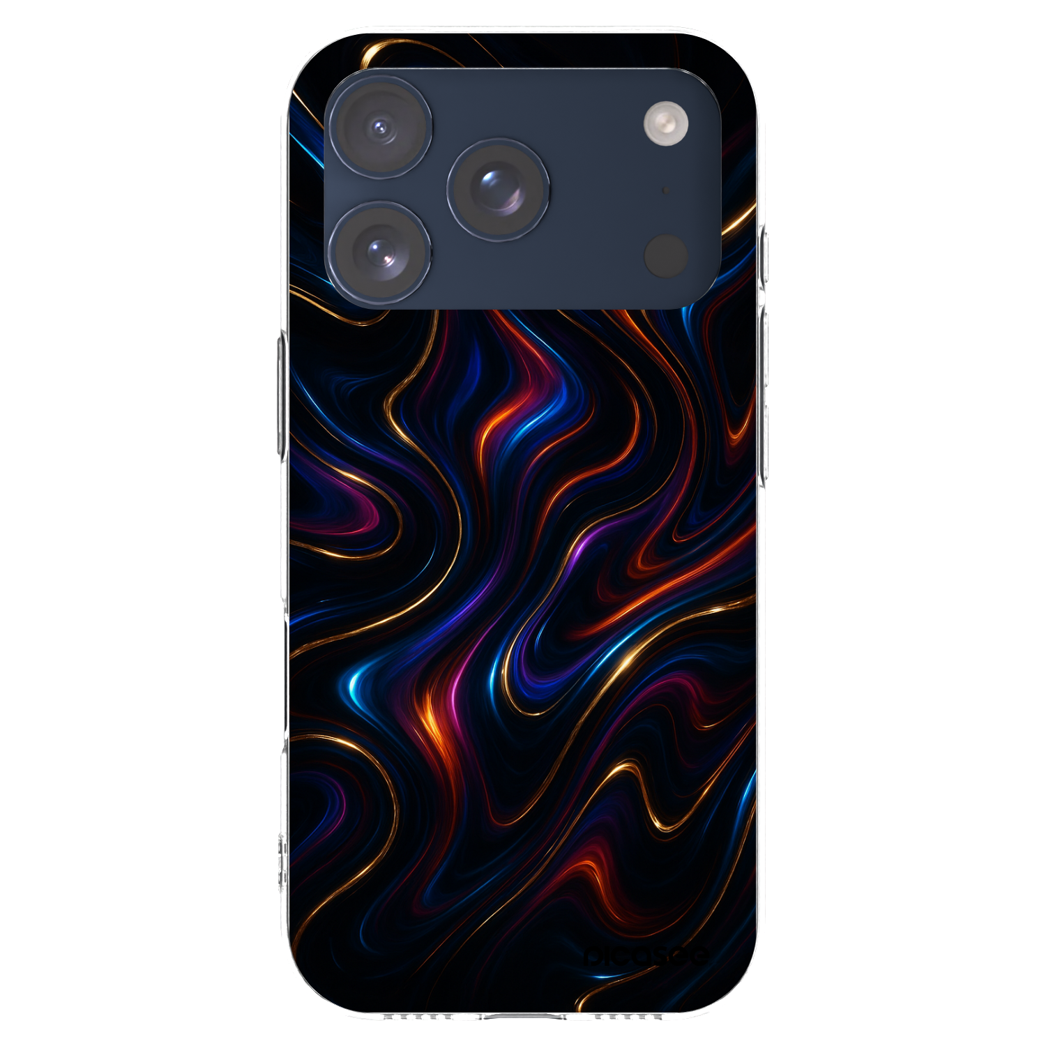 Picasee Apple iPhone 17 Pro Hülle - Transparentes Silikon - Noir