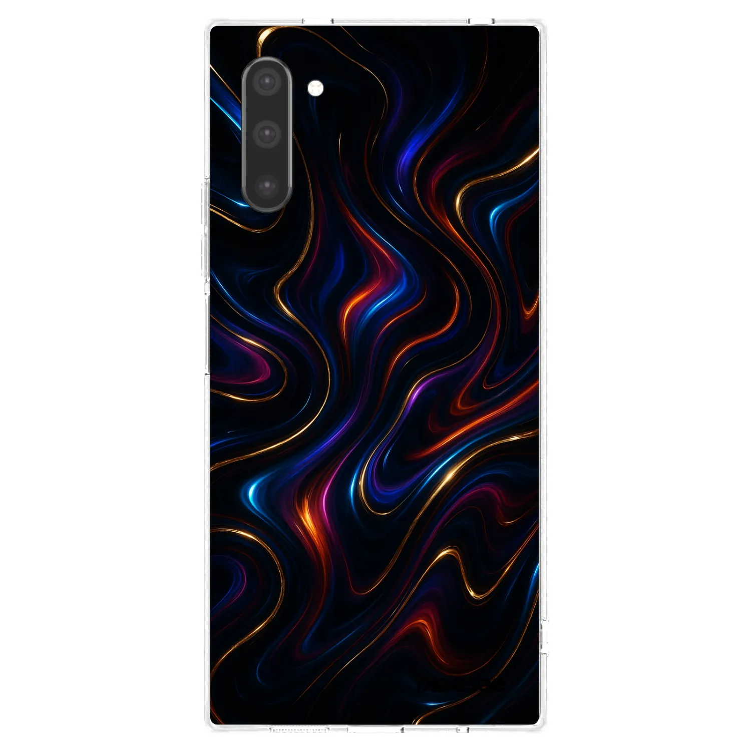 Picasee Samsung Galaxy Note 10 N970F Hülle - Transparentes Silikon - Noir