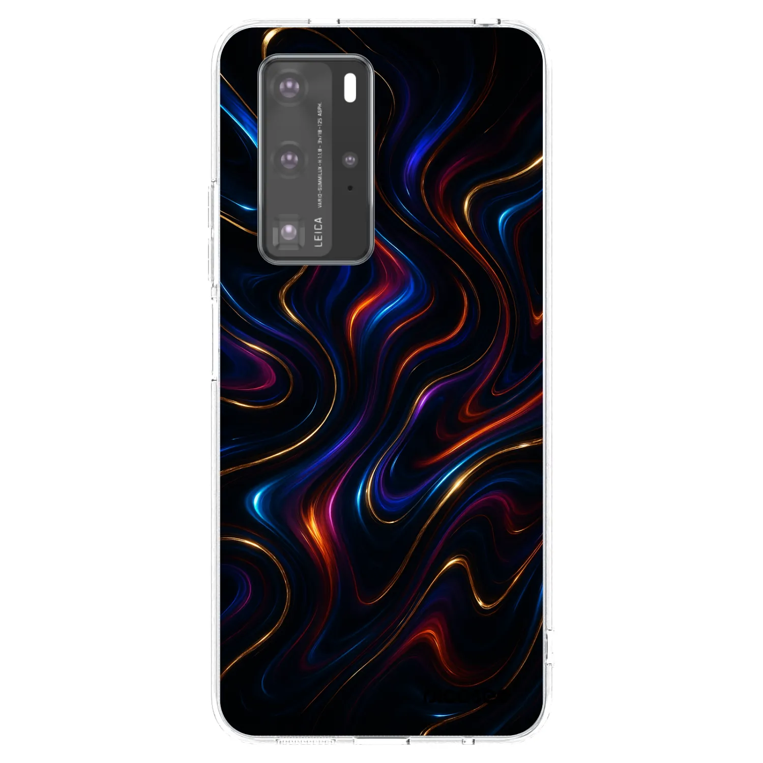 Picasee Huawei P40 Pro Hülle - Transparentes Silikon - Noir