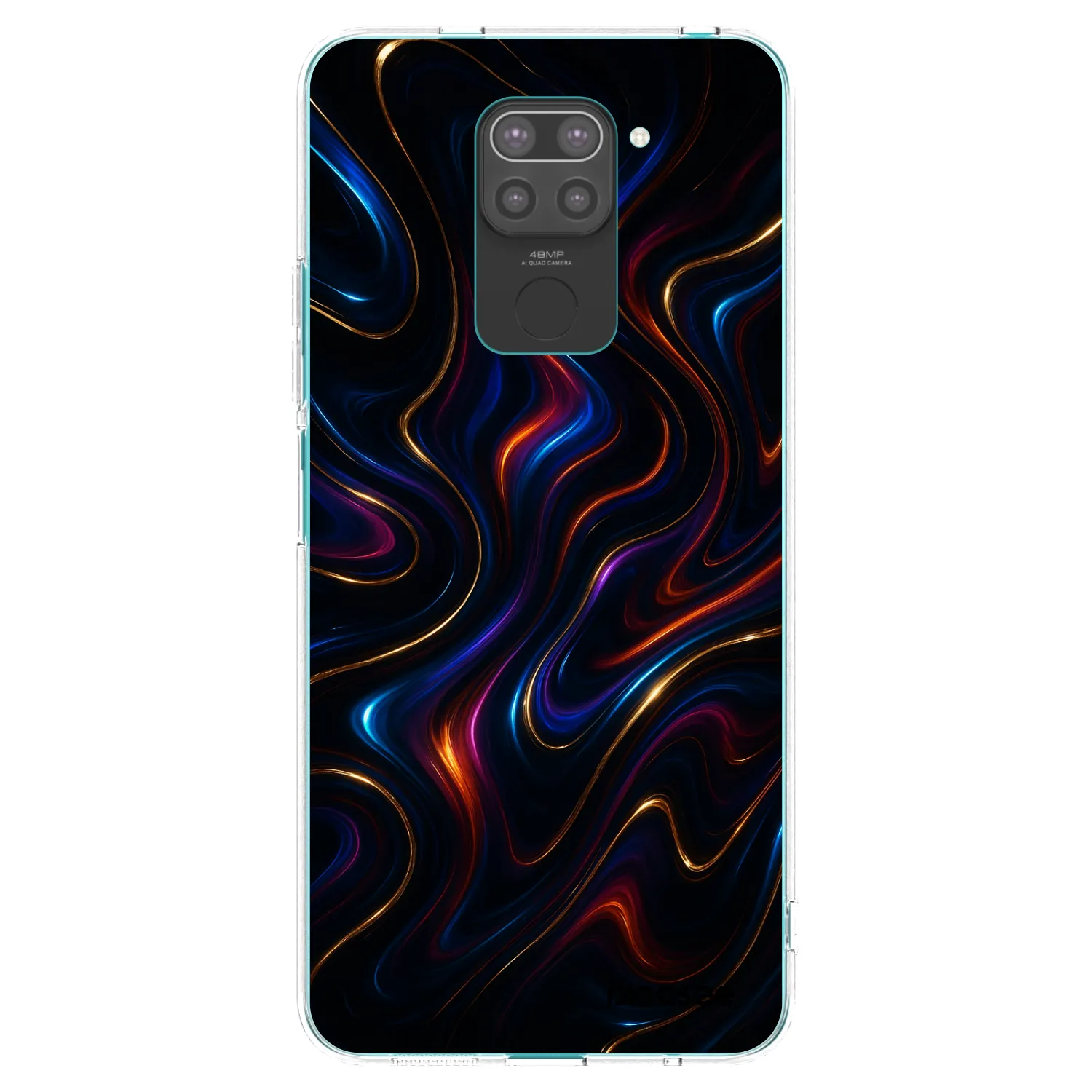 Picasee Xiaomi Redmi Note 9 Hülle - Schwarzes Silikon - Noir