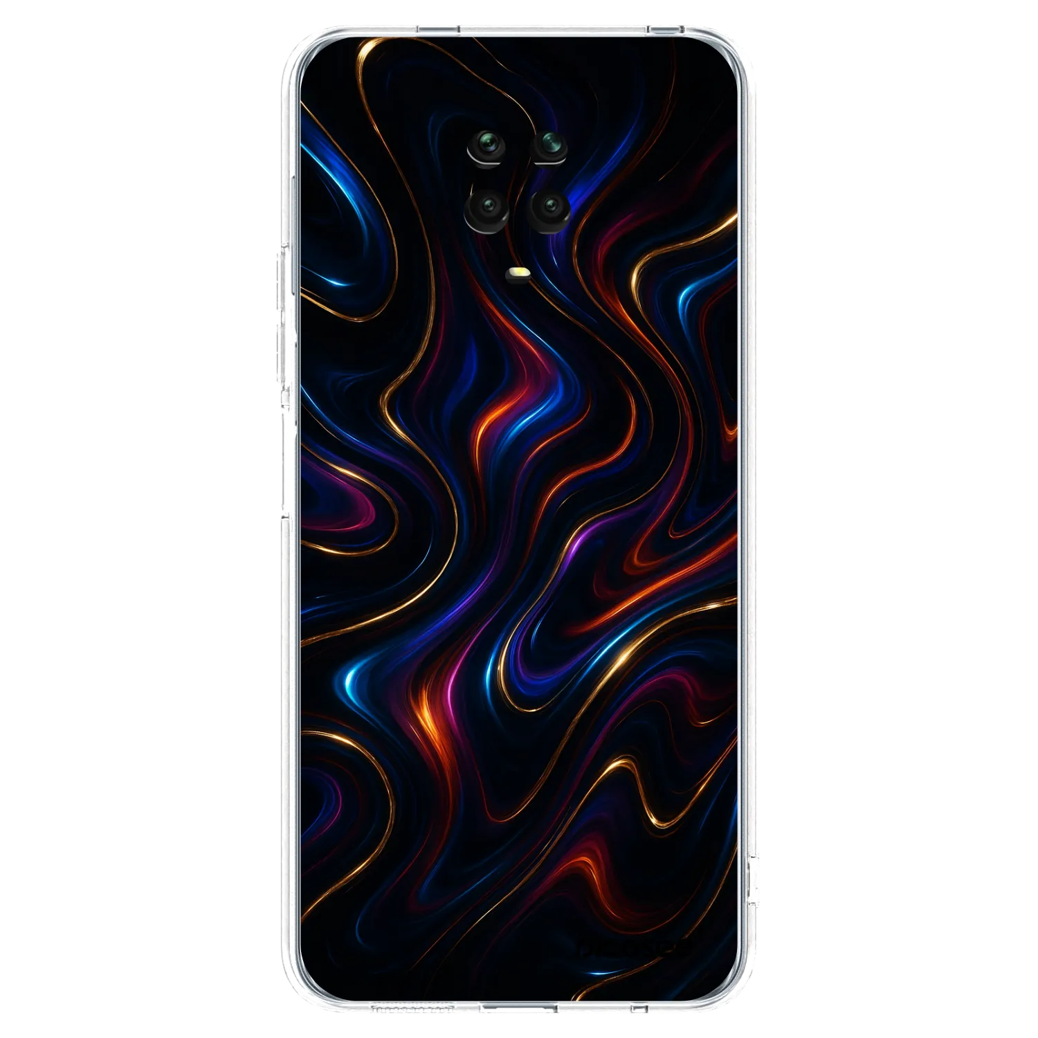 Picasee Xiaomi Redmi Note 9S Hülle - Transparentes Silikon - Noir