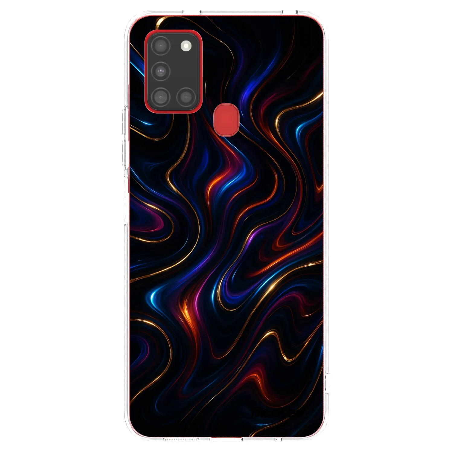 Picasee Samsung Galaxy A21s Hülle - Transparentes Silikon - Noir