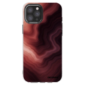 Picasee Apple iPhone 12 Pro Max Hülle - Transparentes Silikon - Rouge