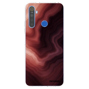 Picasee Realme 5 Hülle - Transparentes Silikon - Rouge