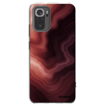 Picasee Xiaomi Redmi Note 10S Hülle - Transparentes Silikon - Rouge