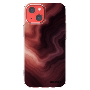 Picasee Apple iPhone 13 mini Hülle - Transparentes Silikon - Rouge
