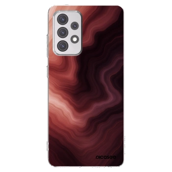Picasee Samsung Galaxy A52s 5G A528B Hülle - Transparentes Silikon - Rouge