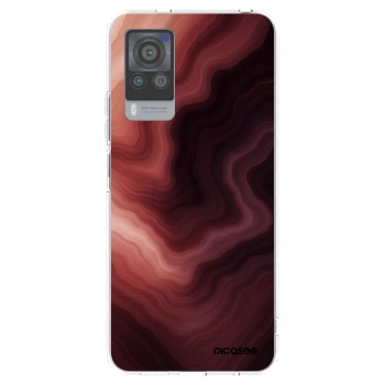 Picasee Vivo X60 Pro 5G Hülle - Transparentes Silikon - Rouge