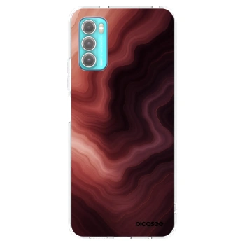 Picasee Motorola Moto G60 Hülle - Transparentes Silikon - Rouge