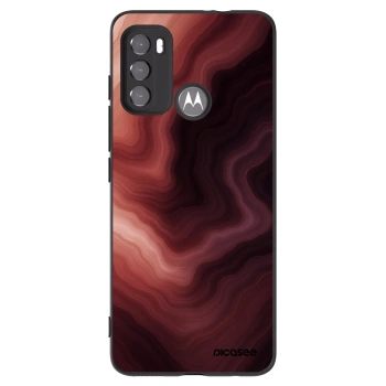 Picasee Motorola Moto G60 Hülle - Schwarzes Silikon - Rouge