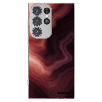 Picasee Samsung Galaxy S23 Ultra 5G Hülle - Transparentes Silikon - Rouge
