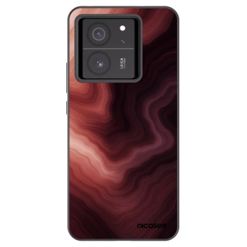 Picasee Xiaomi 13T Hülle - Schwarzes Silikon - Rouge