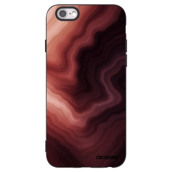 Picasee Apple iPhone 6/6S Hülle - Schwarzes Silikon - Rouge