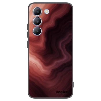 Picasee Vivo V40 SE 5G Hülle - Schwarzes Silikon - Rouge