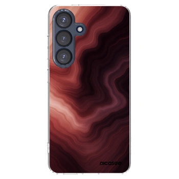 Picasee Samsung Galaxy S25 5G Hülle - Transparentes Silikon - Rouge