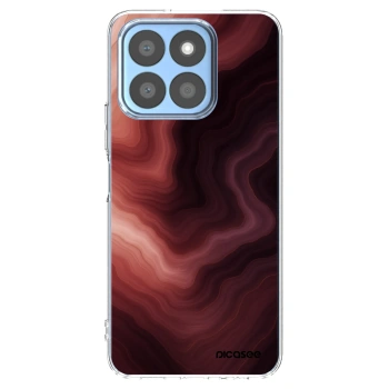 Picasee Honor X8c Hülle - Transparentes Silikon - Rouge