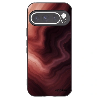 Picasee Google Pixel 9 Pro Hülle - Schwarzes Silikon - Rouge