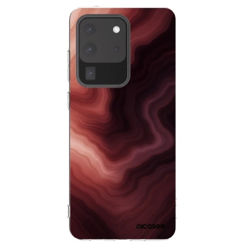 Picasee Samsung Galaxy S20 Ultra 5G G988F Hülle - Transparentes Silikon - Rouge