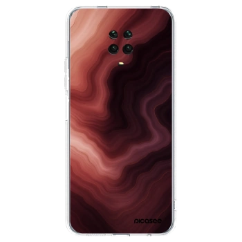 Picasee Xiaomi Redmi Note 9S Hülle - Transparentes Silikon - Rouge
