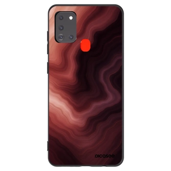 Picasee Samsung Galaxy A21s Hülle - Schwarzes Silikon - Rouge