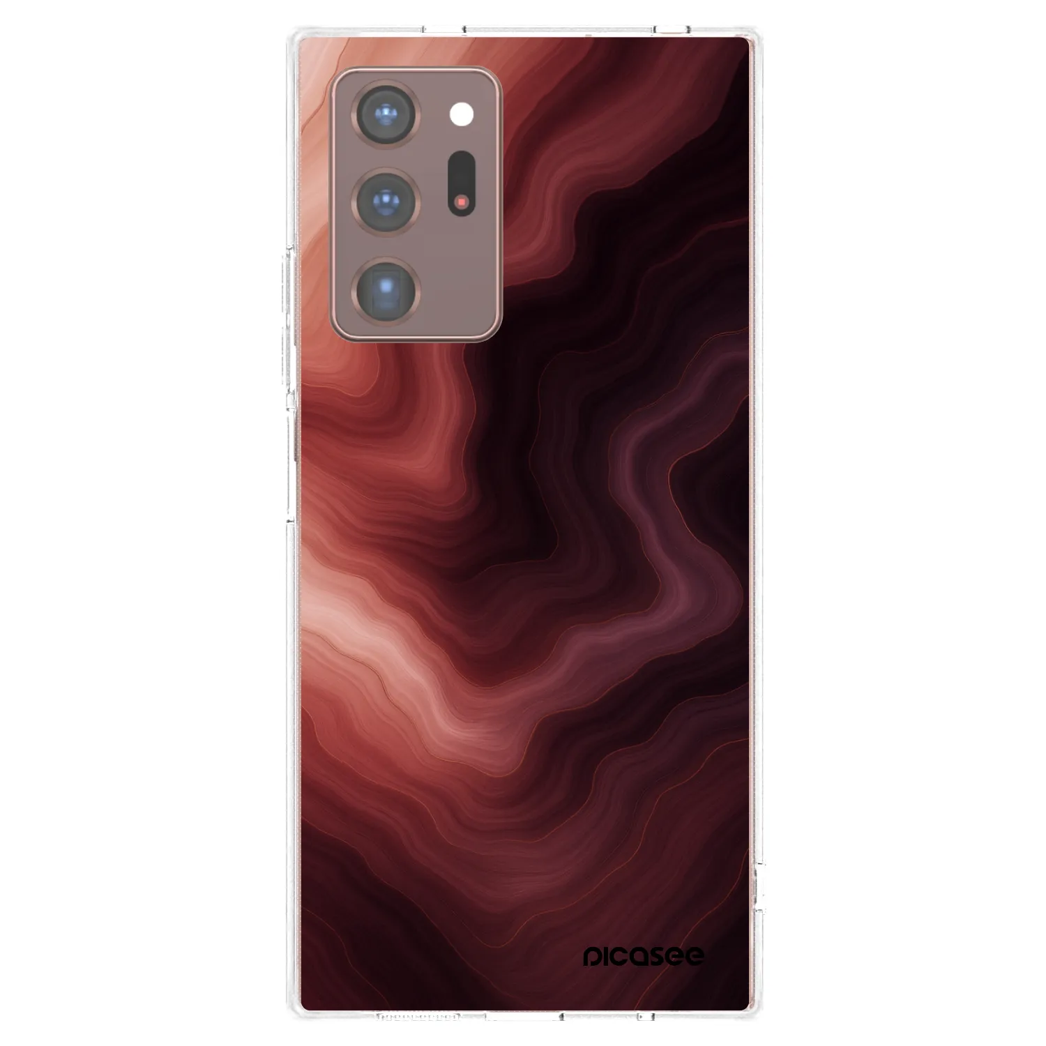Picasee Samsung Galaxy Note 20 Ultra Hülle - Transparentes Silikon - Rouge
